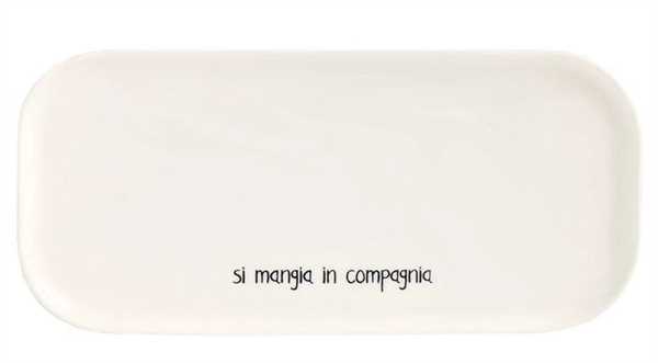 PIATTO CERAMICA 31.8x15CM SI MANGIA IN COMPAGNIA