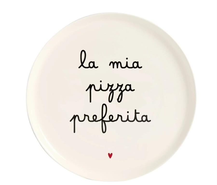 PIATTO PIZZA CERAMICA 31.5CM LA MIA PIZZA PREFERITA