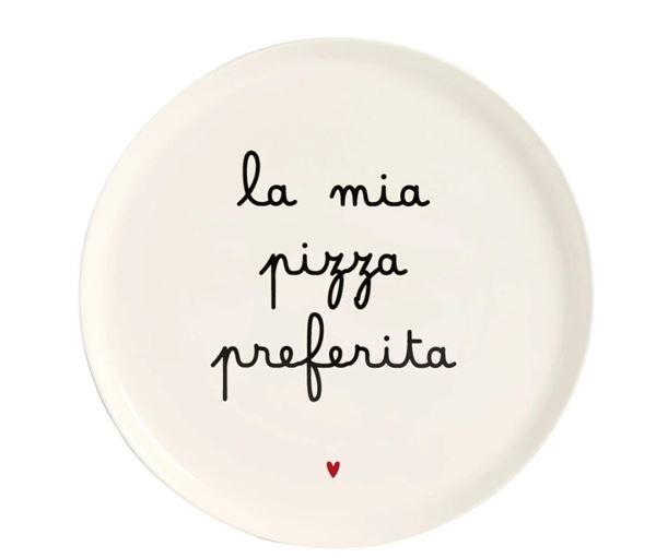 PIATTO PIZZA CERAMICA 31.5CM LA MIA PIZZA PREFERITA