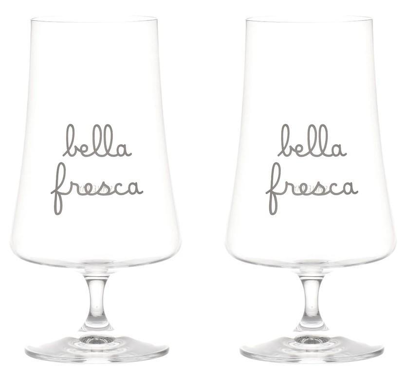 SET 2 CALICI VETRO BELLA FRESCA 55CL