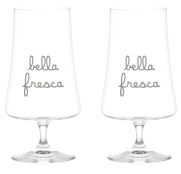 SET 2 CALICI VETRO BELLA FRESCA 55CL
