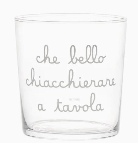 BICCHIERE VETRO 35CL CHE BELLO CHIACCHIERARE
