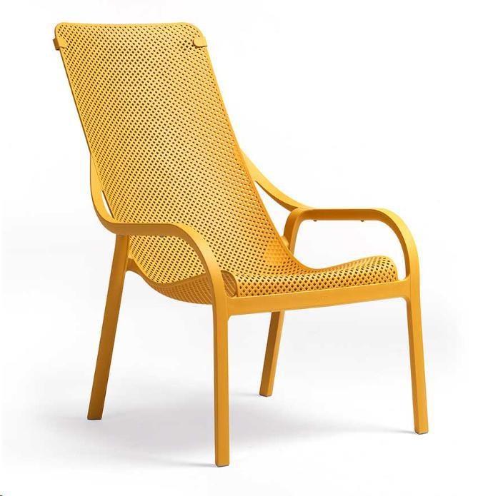 POLTRONA DA ESTERNO NET LOUNGE SENAPE CM.62X90X99