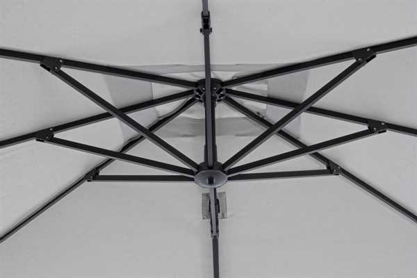 OMBRELLONE BRACCIO ANTRACITE MT.3X3 INES T/GRIGIO NO MATTON.