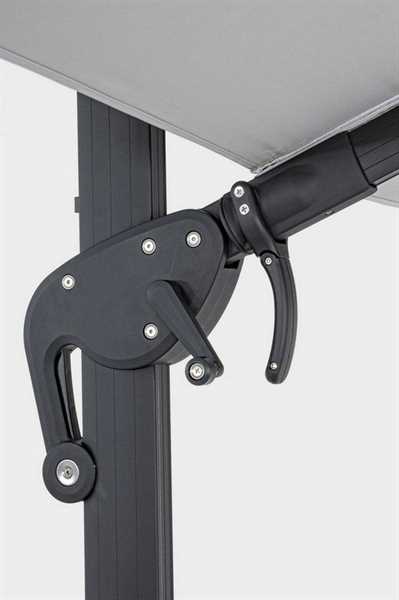 OMBRELLONE BRACCIO ANTRACITE MT.3X4 INES T/GRIGIO NO MATTON.