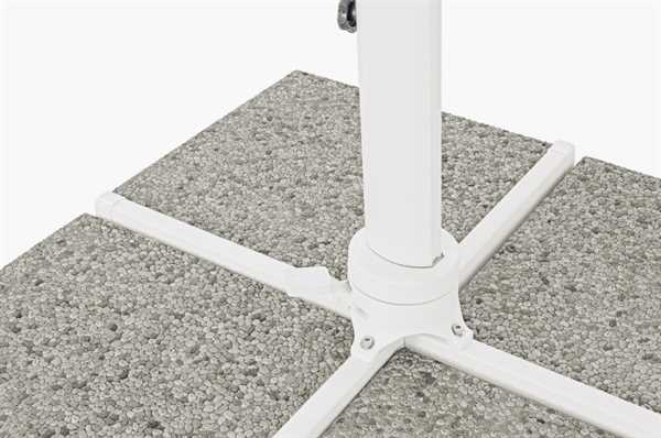 OMBRELLONE BRACCIO LATERALE EDEN MT.3X3 BIANCO NO MATTONELLE