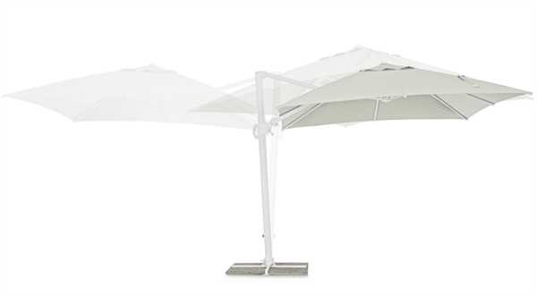 OMBRELLONE BRACCIO LATERALE EDEN MT.3X3 BIANCO NO MATTONELLE