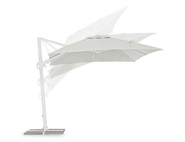 OMBRELLONE BRACCIO LATERALE EDEN MT.3X3 BIANCO NO MATTONELLE