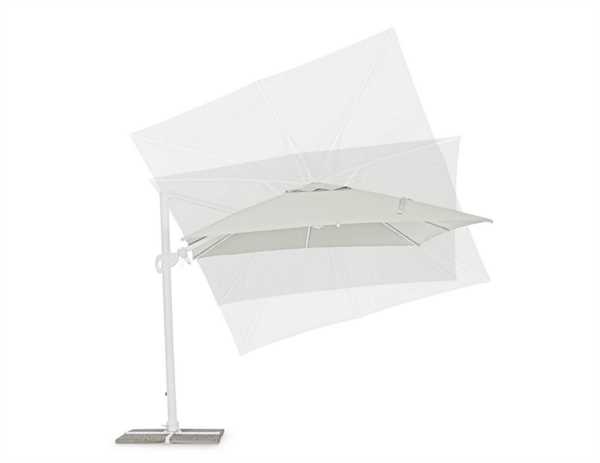 OMBRELLONE BRACCIO LATERALE EDEN MT.3X3 BIANCO NO MATTONELLE