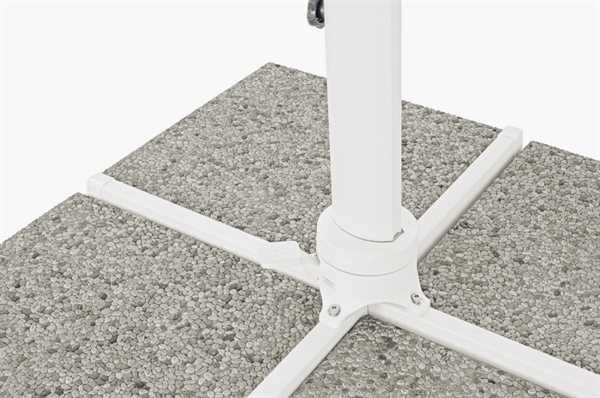 OMBRELLONE BRACCIO LATERALE EDEN MT.3X4 BIANCO NO MATTONELLE