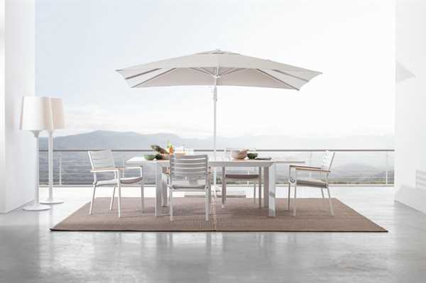 OMBRELLONE BRACCIO LATERALE EDEN MT.3X4 BIANCO NO MATTONELLE