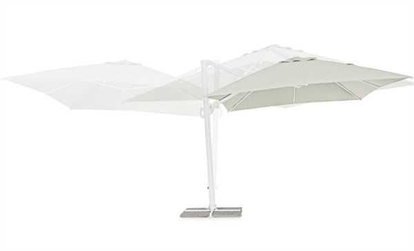 OMBRELLONE BRACCIO LATERALE EDEN MT.3X4 BIANCO NO MATTONELLE