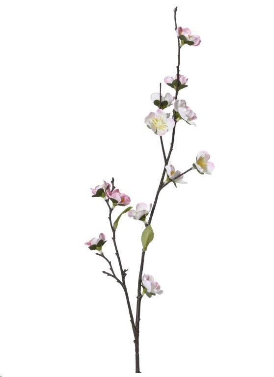 FIORE DI CILIEGIO ROSA POLIESTERE SU STELO CM13X6XH.70