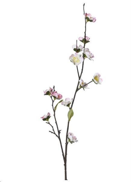 FIORE DI CILIEGIO ROSA POLIESTERE SU STELO CM13X6XH.70