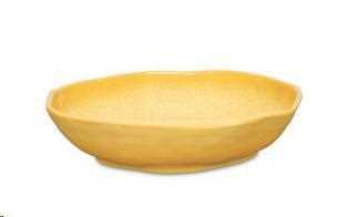 ATMOSFERA OCRA SET 2 PIATTI FONDI  IN MELAMINA