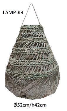 LAMPADARIO ESPARTO PALMA CM.D.52XH.42
