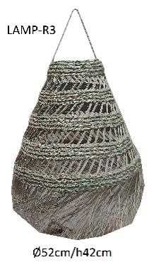 LAMPADARIO ESPARTO PALMA CM.D.52XH.42