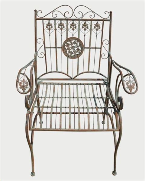 POLTRONCINA VERDE IN FERRO CM H.100X60X60