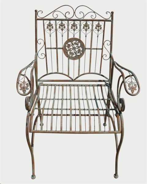 POLTRONCINA VERDE IN FERRO CM H.100X60X60