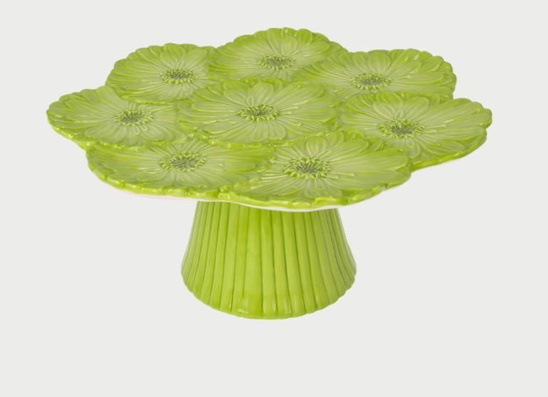 ALZATINA GERBERE VERDE H.10X23CM