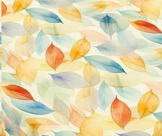 TOVAGLIA A METR.PVC DELUXE SILKY FOGLIE COLORATE H.140CM
