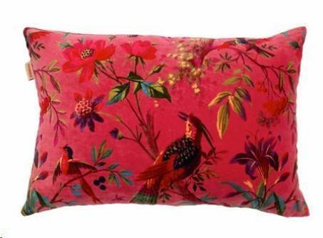 CUSCINO COTONE+POLIESTERE PARADISO CILIEGIA 60x40CM