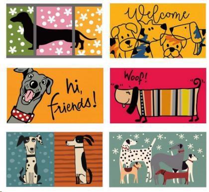 ZERBINO COCCO WOOF DOGS 6 DIS.ASS. CM.70X40