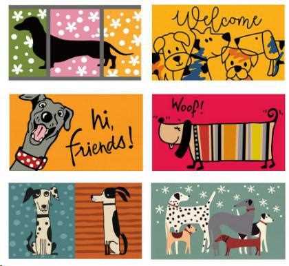 ZERBINO COCCO WOOF DOGS 6 DIS.ASS. CM.70X40