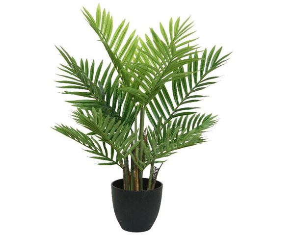 PALMA VERDE IN POLIMERI IN VASO DIA.61XH.73CM