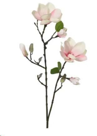 MAGNOLIA CON STELO POLIESTERE/FERRO CM15X11XH76