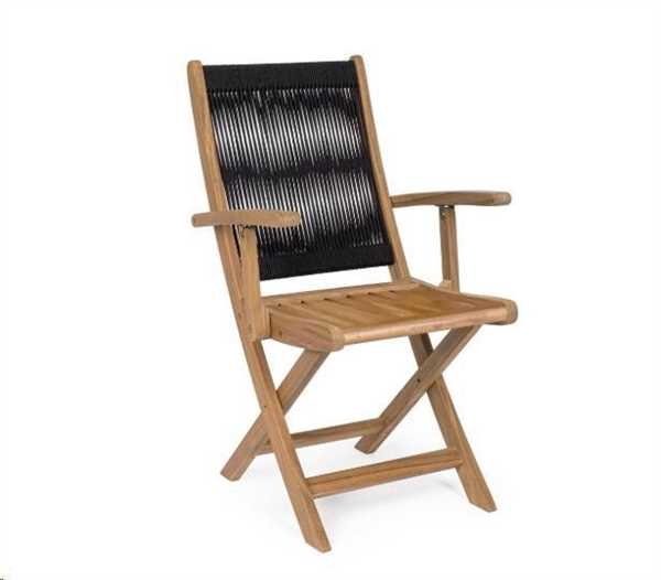 SEDIA C-BR PIEGH DANUBIO NERO - FSC