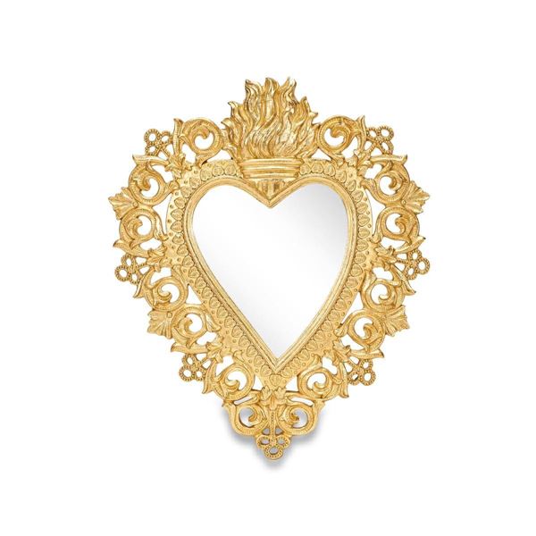 SPECCHIO HEART OLD SCHOOL 24,5X29,5 RESINA