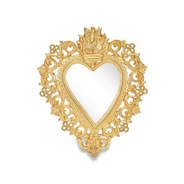 SPECCHIO HEART OLD SCHOOL 24,5X29,5 RESINA