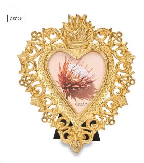 CORNICE HEART 24,5X29,5 (13X15) OLD SCHOOL RESINA