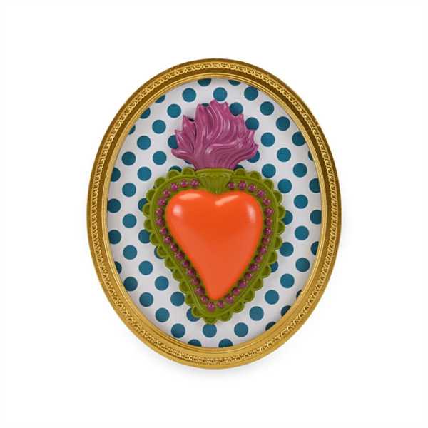 CORNICE TON COEUR OVALE POIS CM.22x18 RESINA
