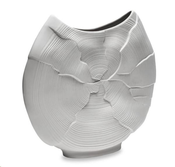 VASO PORCELLANA INCRESPATO PORCELLANA BIANCO CM34XH33
