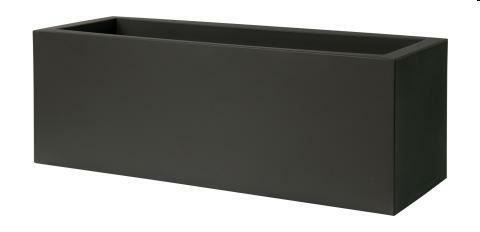 VASO CASSETTA DA ESTERNO KUBE NERO PERLA CM.80X30XH30