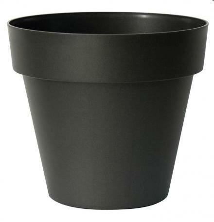 VASO DA ESTERNO TONDO MITU PAC ANTRACITE CMØ50XH45 IN RESINA