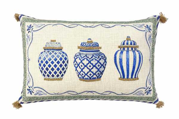 CUSCINO COTONE RETT SANTORINI  3 VASI