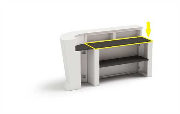 RIPIANO BANCONE MARION CM.150 ANTRACITE 150X45,7