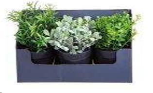 MINI AROMATICHE SET 3 PEZZI 20 CM POLIMERI