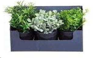 MINI AROMATICHE SET 3 PEZZI 20 CM POLIMERI