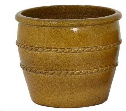 VASO TERRACOTTA TONDO COLOR MIELE D.47XH.40