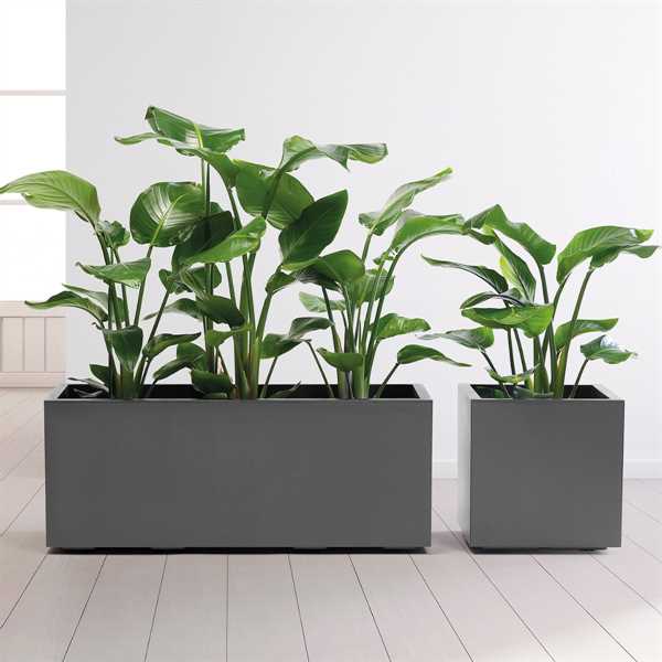 CASSETTA DA ESTERNOCON RUOTE KEBE ANTRACITE CM.100X40X40H