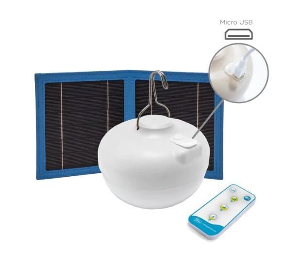 LAMPADA PORTATILE CHERRY RICARICABILE SOLARE+USB  CM.Ø11XH9