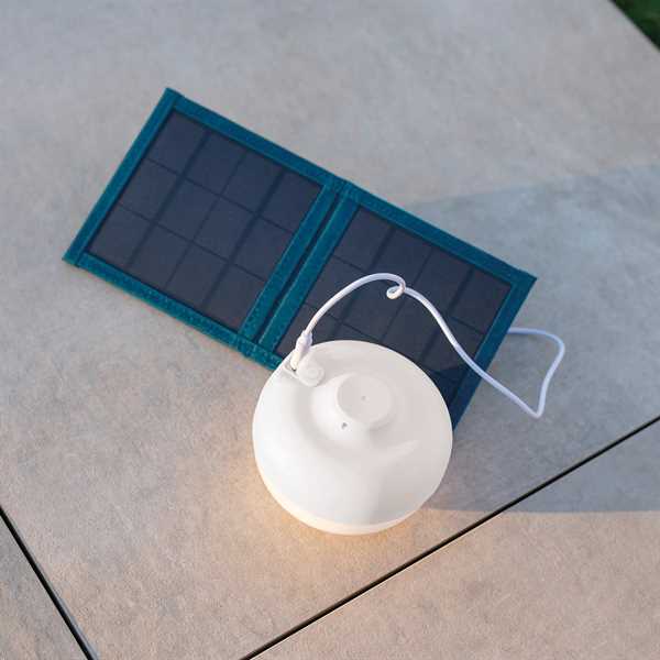 LAMPADA PORTATILE CHERRY RICARICABILE SOLARE+USB  CM.Ø11XH9