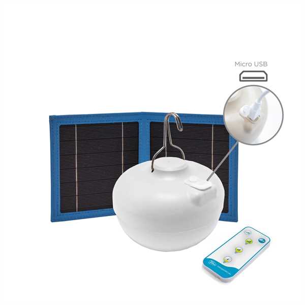LAMPADA PORTATILE CHERRY RICARICABILE SOLARE+USB  CM.Ø11XH9