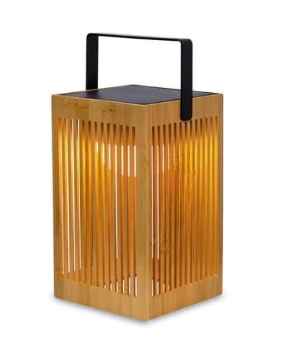 LANTERNA BAMBOO ESTERNO OKINAWA RICAR. SOLAR+USB CMØ14,5XH24