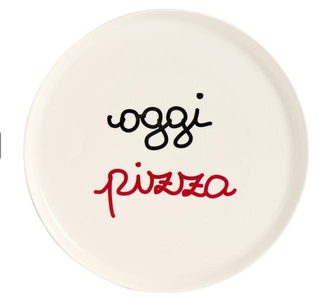 PIATTO PIZZA CERAMICA OGGI PIZZA D.31,5CM