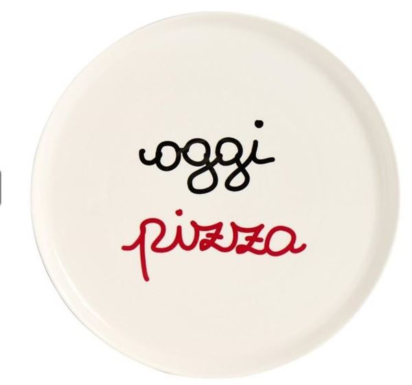 PIATTO PIZZA CERAMICA OGGI PIZZA D.31,5CM